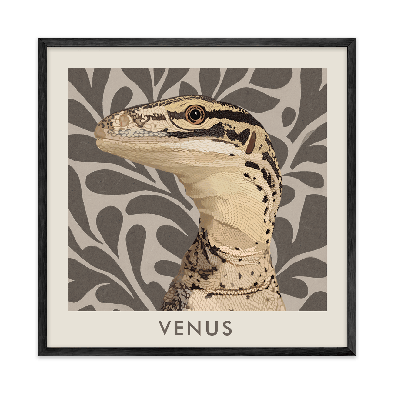1petportrait-square-earthyfloralblockprint_Metal-Frame.png