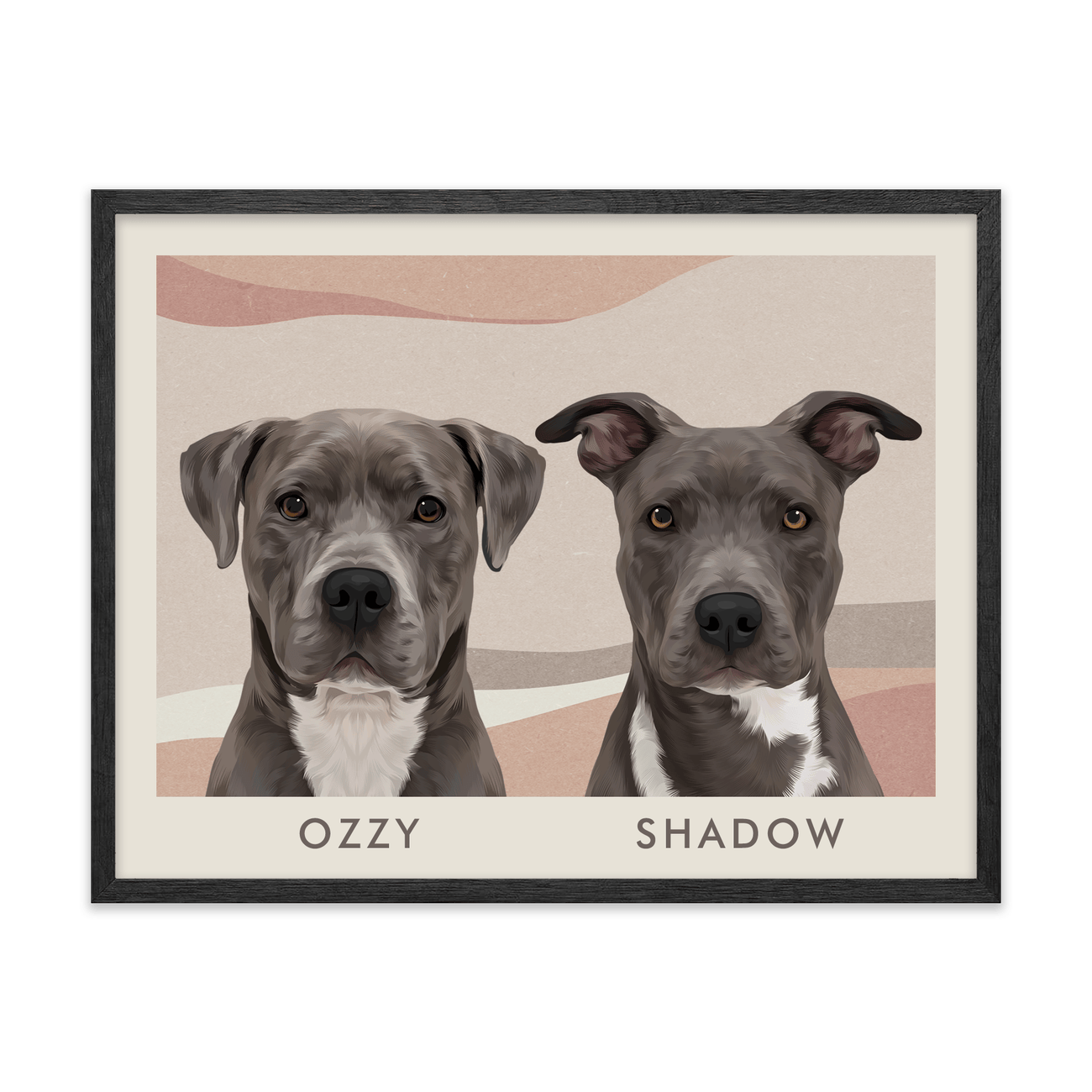2petportrait-horizontal-abstractbohodeserthorizon_Black-Oak-Frame.png
