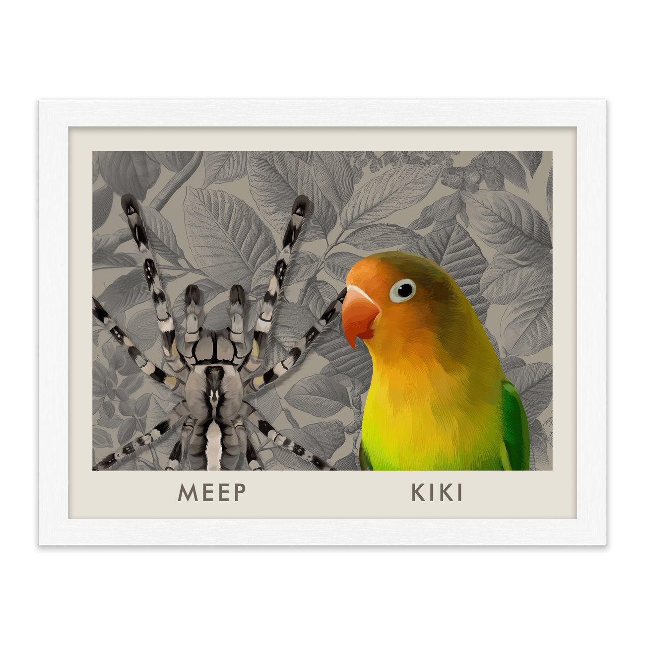 2petportrait-horizontal-vintagebotanicalengravedleaves_Standard-White-Frame.png