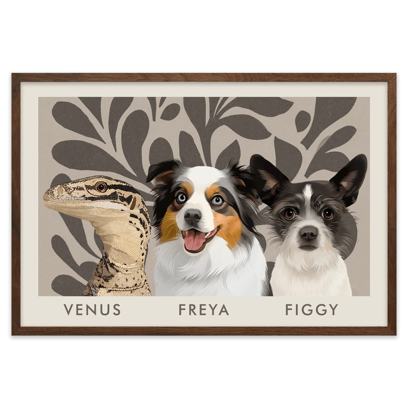 3petportrait-horizontal-earthyfloralblockprint_Walnut-Frame.png