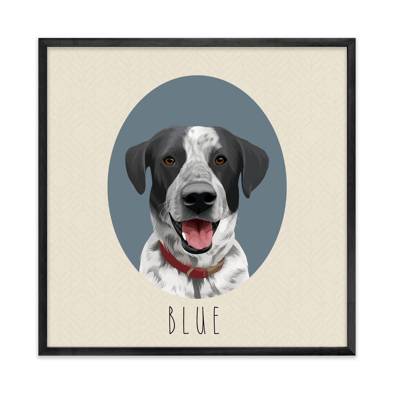 1petportrait-square-stormgray-neutralcoloredovalshaped_Metal-Frame.png