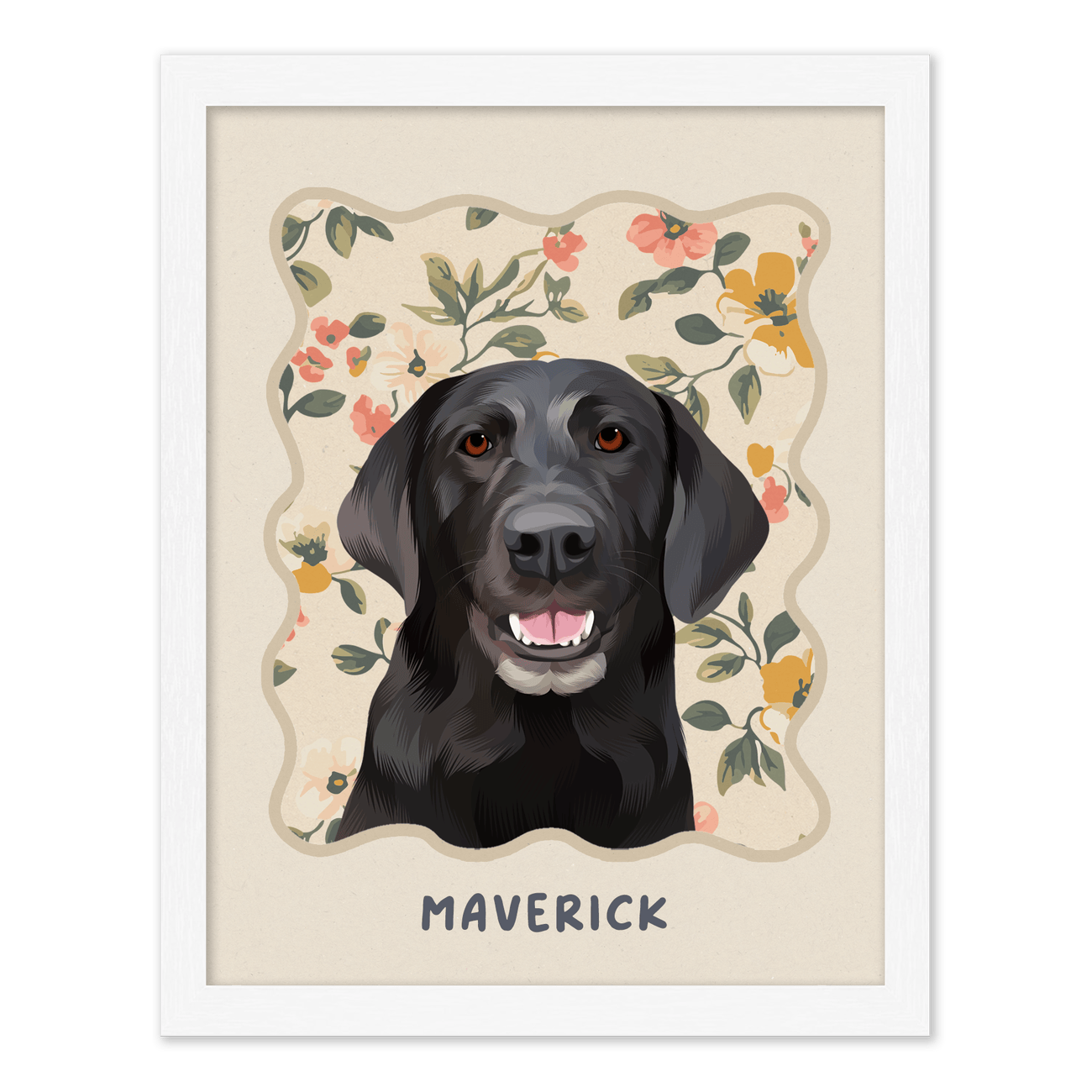 petportrait-vertical-vintagepeachfloralpattern_Standard-White-Frame.png