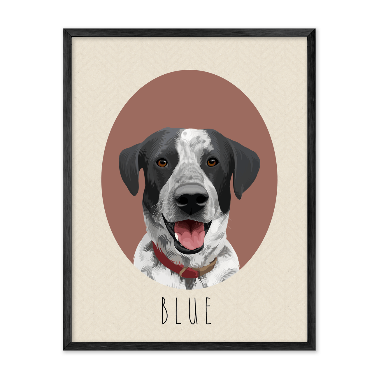 petportrait-vertical-darkchestnut-neutralcoloredovalshaped_Metal-Frame.png