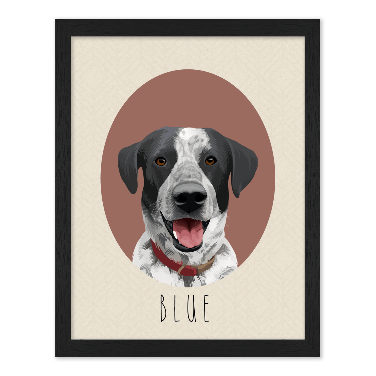 petportrait-vertical-darkchestnut-neutralcoloredovalshaped_Standard-Black-Frame.png