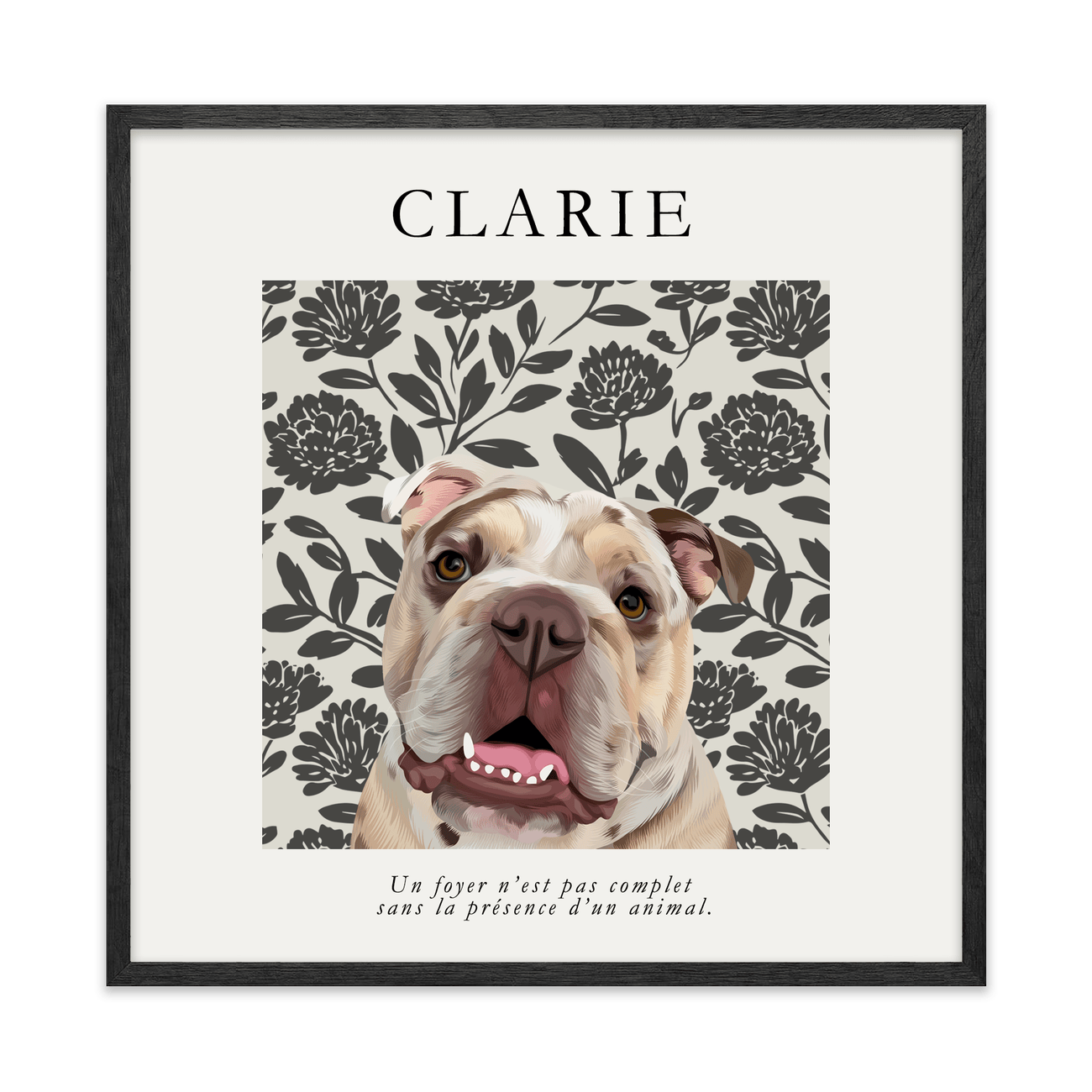 1petportrait-square-bloomingvintagefrenchpeonies_Black-Oak-Frame.png