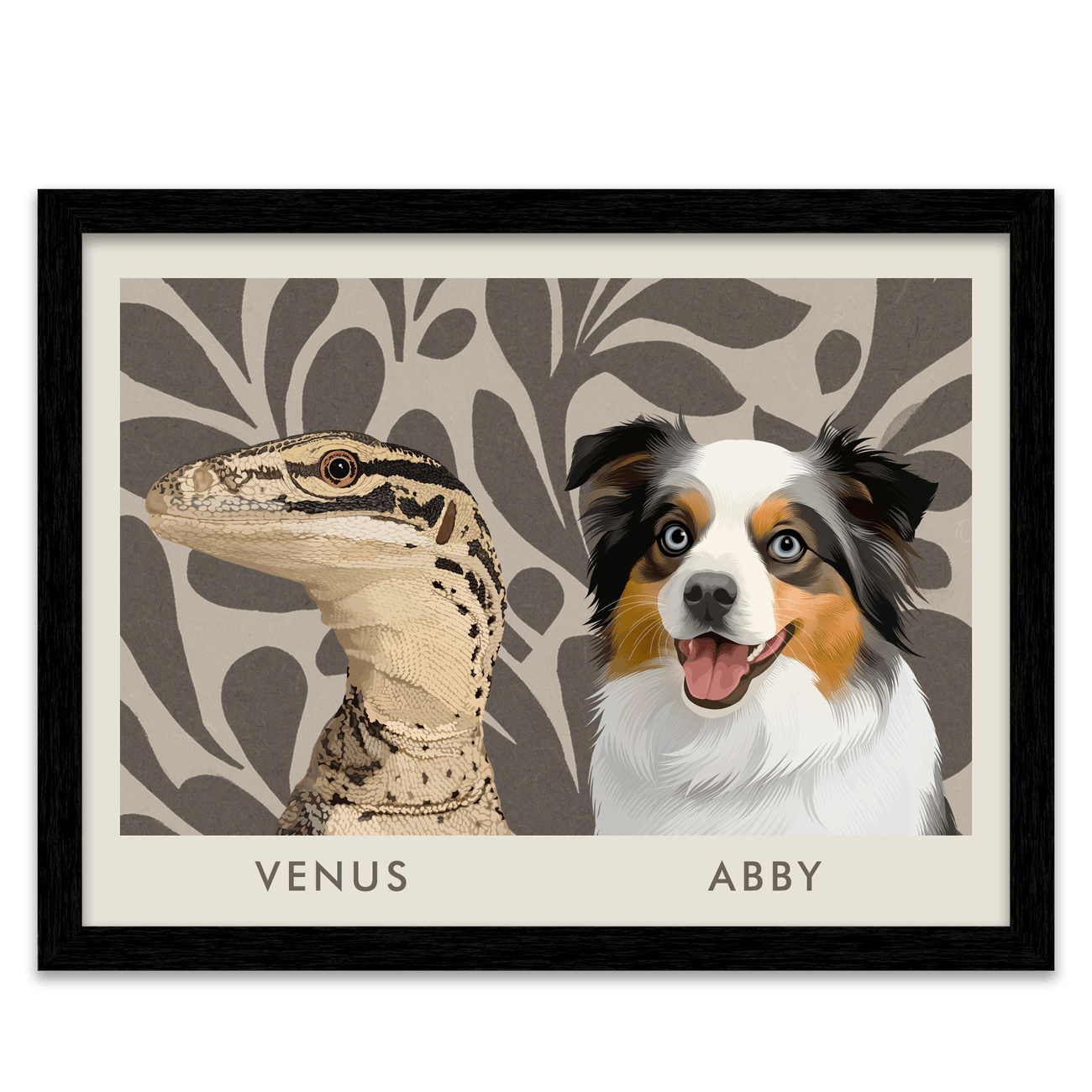 2pet-portrait-horizontal-earthyfloralblockprint-blackframe.png