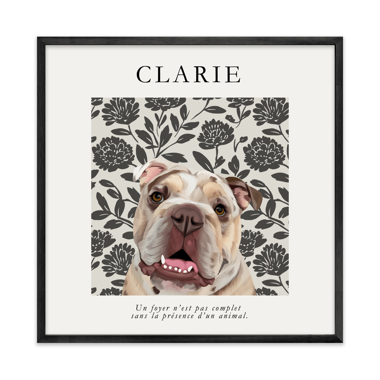 1petportrait-square-bloomingvintagefrenchpeonies_Metal-Frame.png