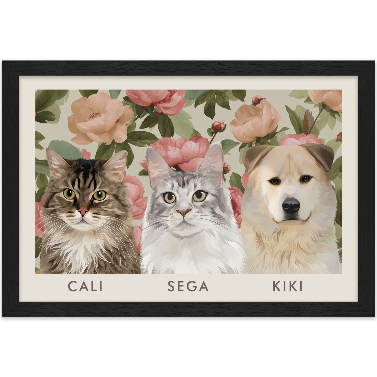 3petportrait-horizontal-vintageblushpinkpeonies_Standard-Black-Frame.png