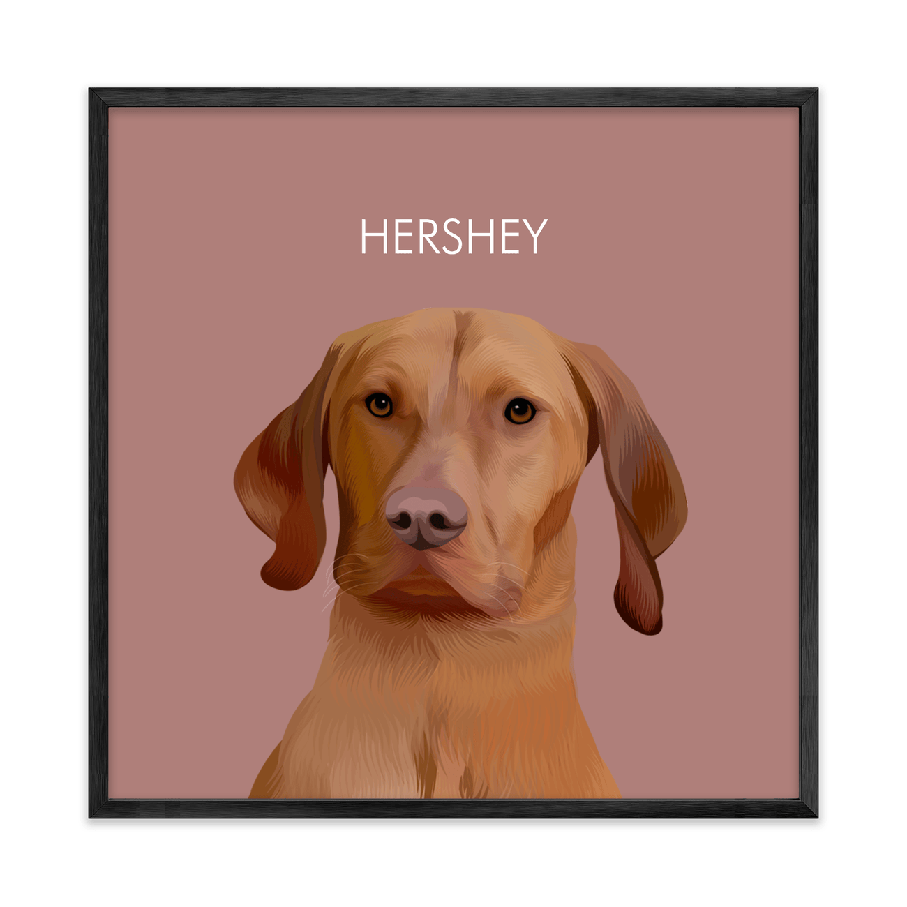 1petportrait-square-red-softneutralcoloredbackground_Metal-Frame.png