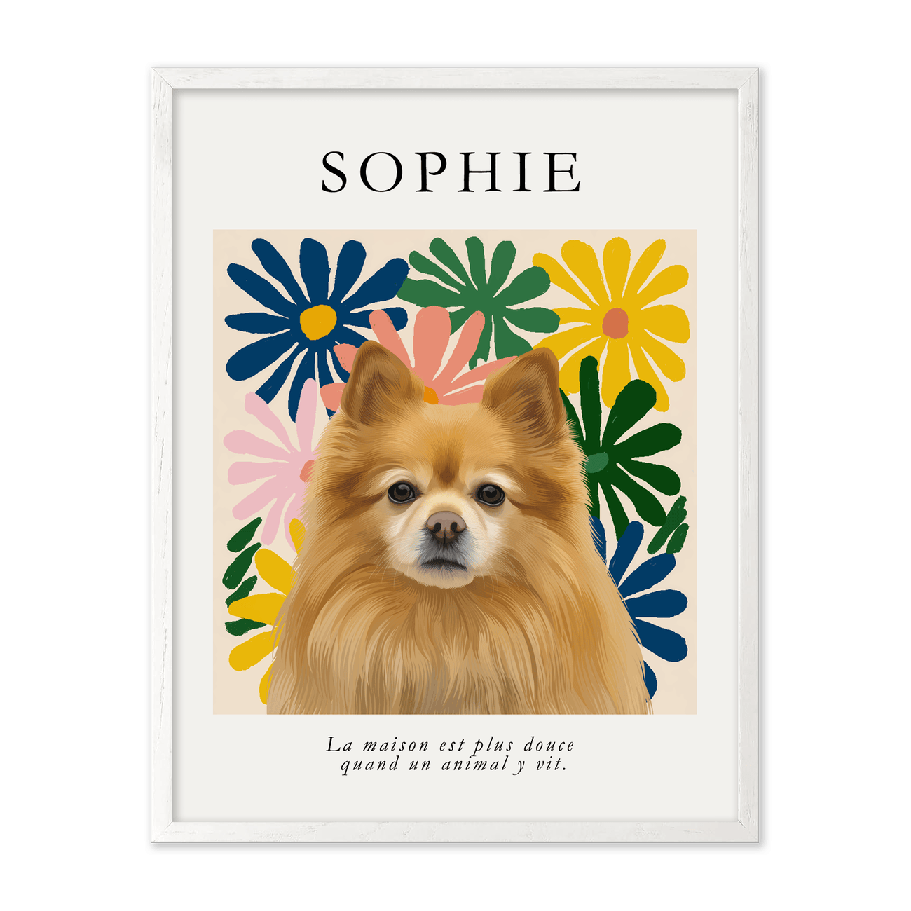 petportrait-vertical-modernmatisseinspiredfloral_White-Oak-Frame.png