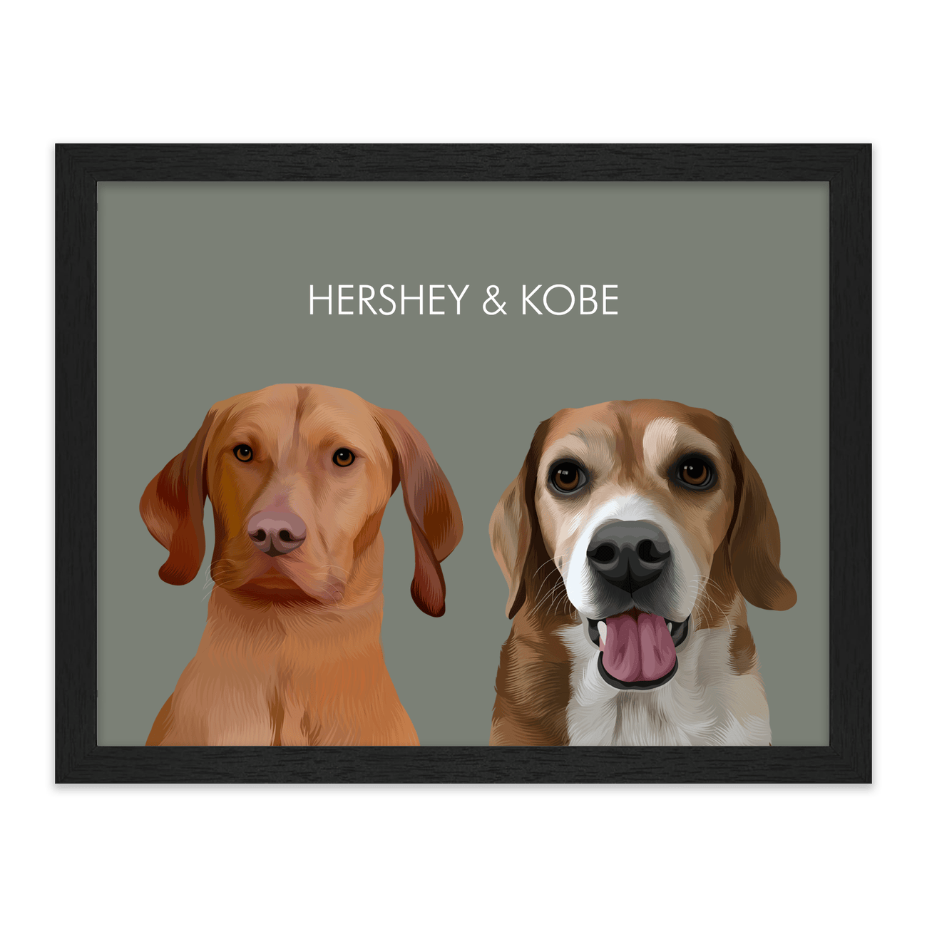 2petportrait-vertical-green-softneutralcoloredbackground_Standard-Black-Frame.png