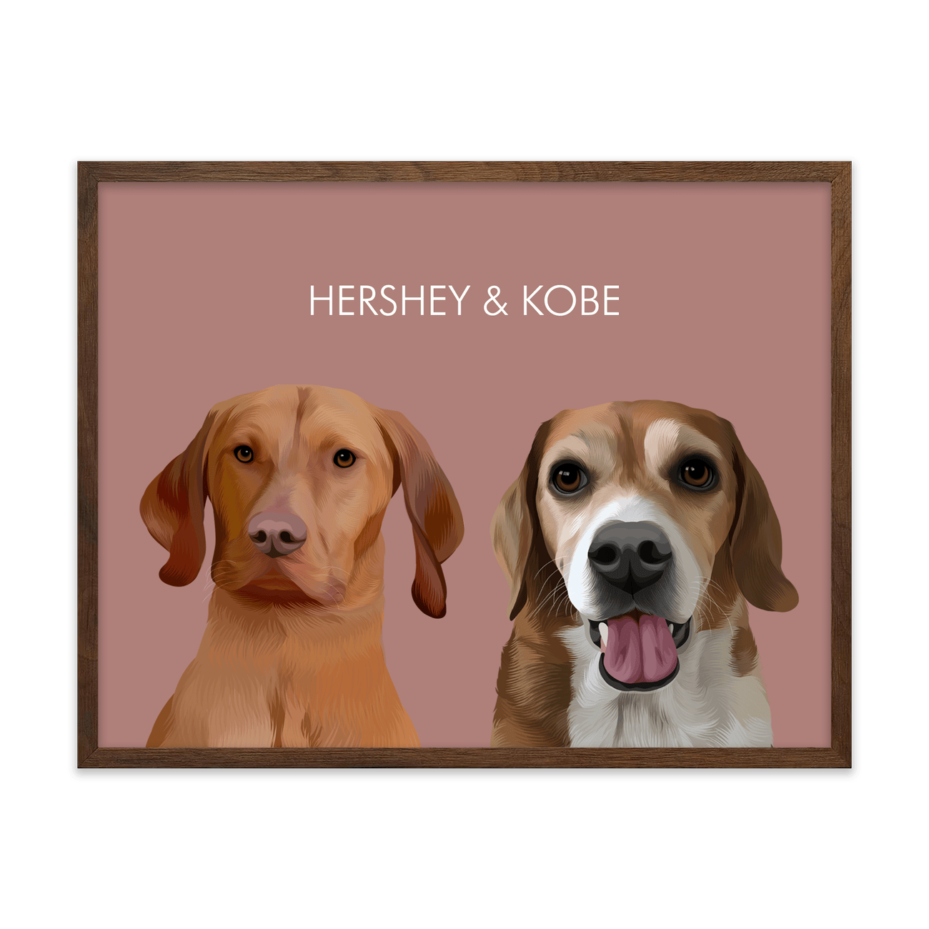 2petportrait-vertical-red-softneutralcoloredbackground_Walnut-Frame.png