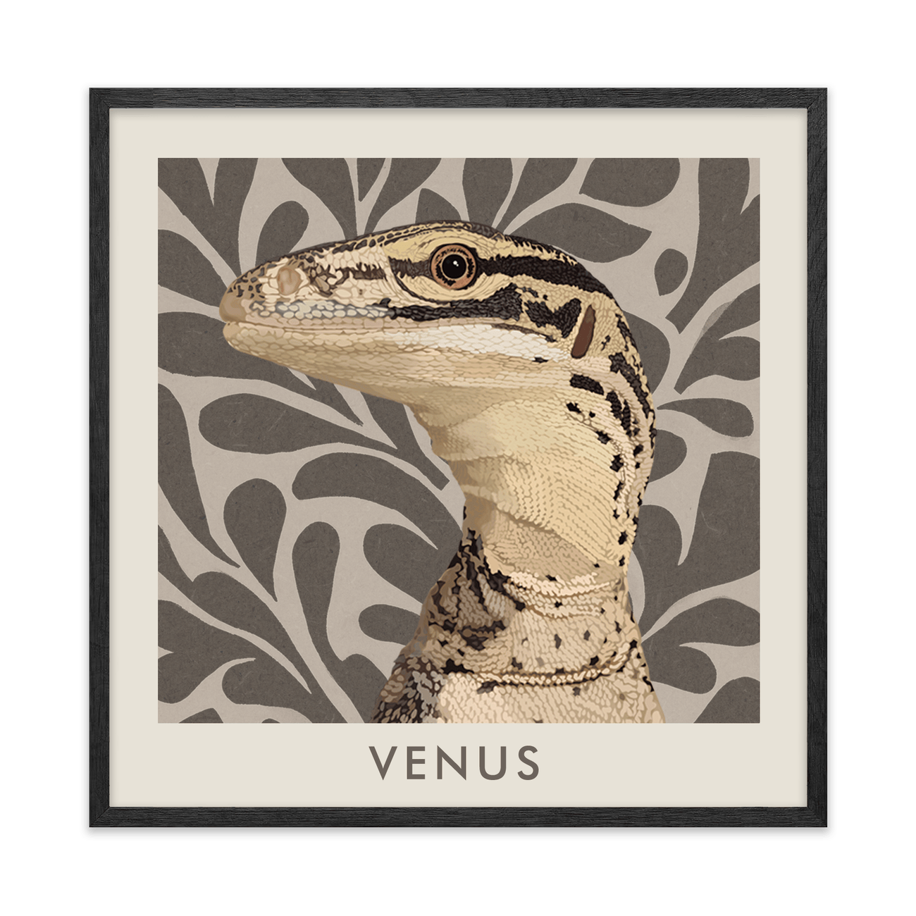 1petportrait-square-earthyfloralblockprint_Black-Oak-Frame.png