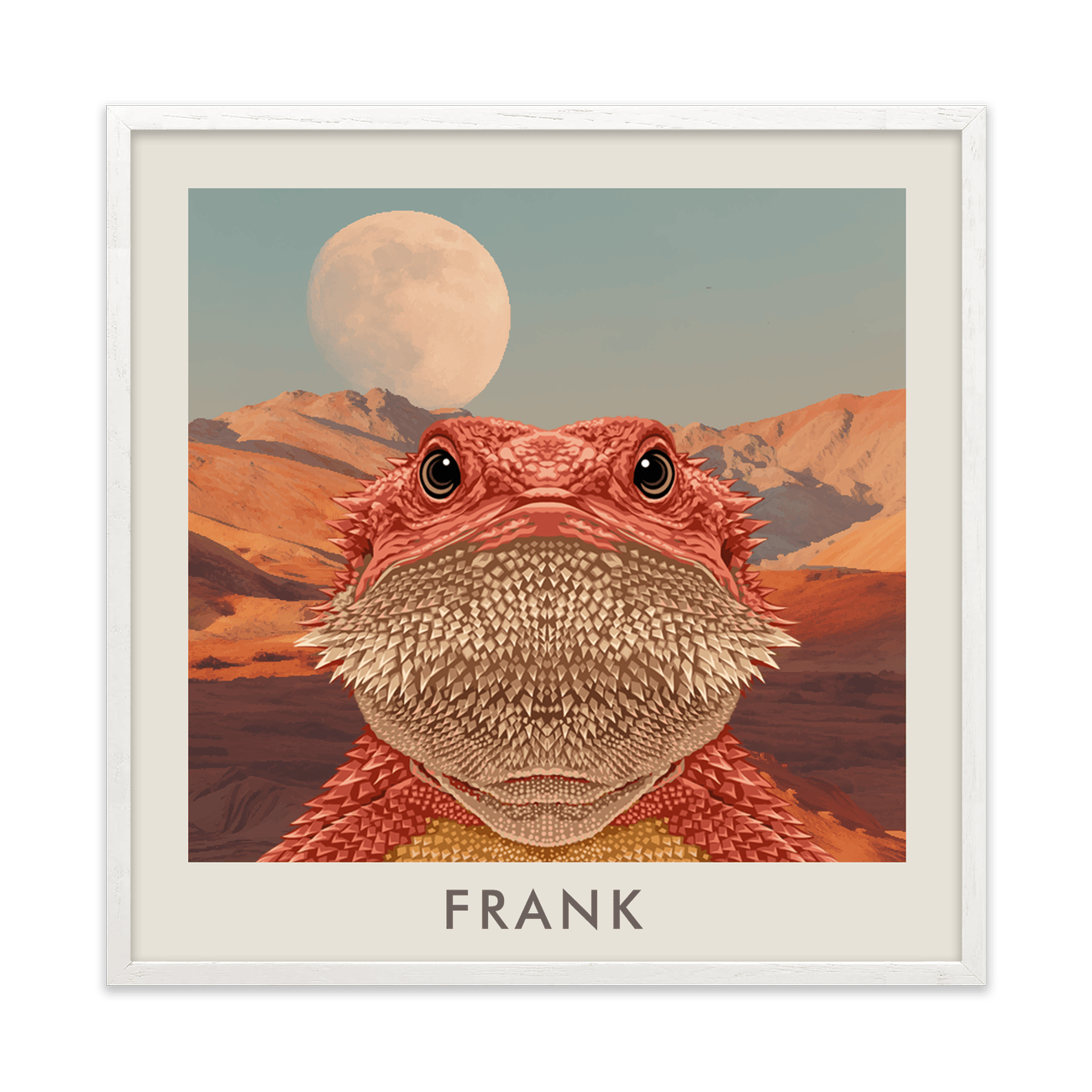 1petportrait-square-desertmoonriselandscape_White-Oak-Frame.png