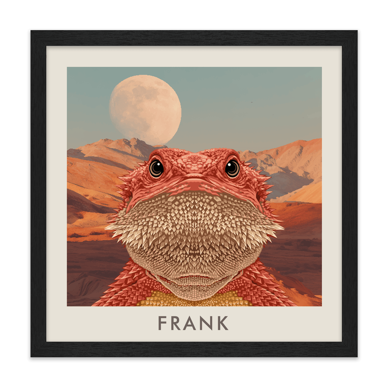 1petportrait-square-desertmoonriselandscape_Standard-Black-Frame.png