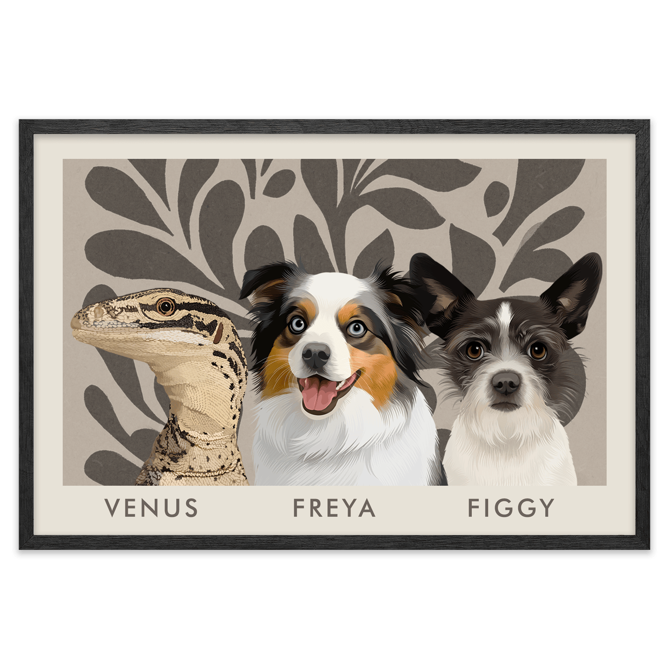 3petportrait-horizontal-earthyfloralblockprint_Black-Oak-Frame.png