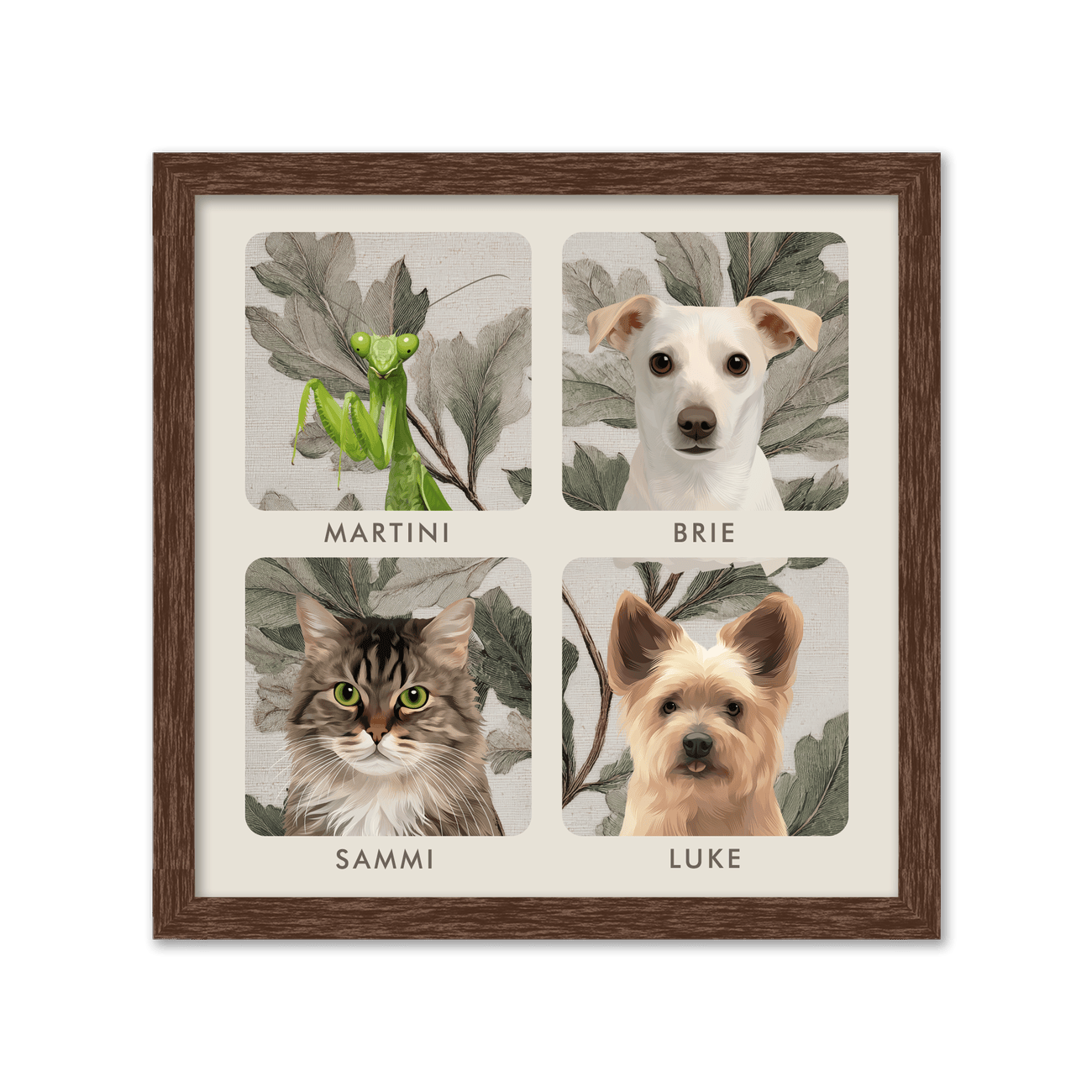 4pet-portrait-square-vintagebotanicaloakleaves-walnutframe.png