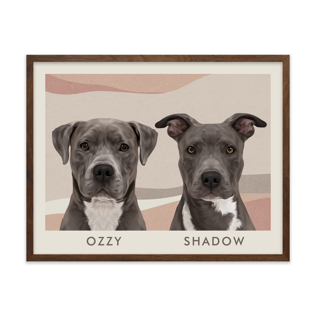 2petportrait-horizontal-abstractbohodeserthorizon_Walnut-Frame.png