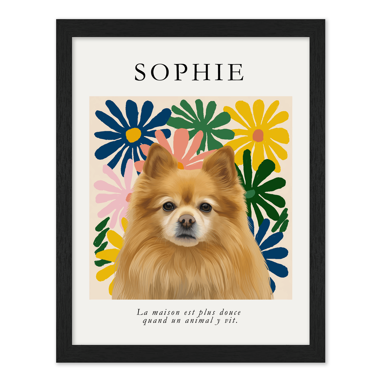 petportrait-vertical-modernmatisseinspiredfloral_Standard-Black-Frame.png