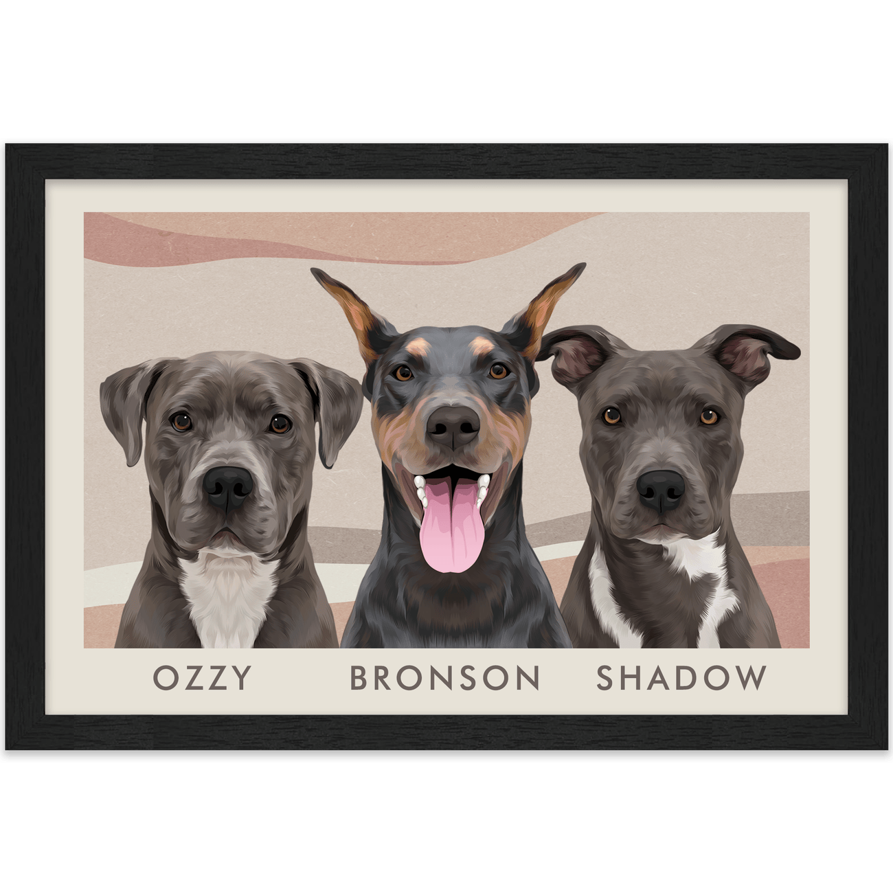 3petportrait-horizontal-abstractbohodeserthorizon_Standard-Black-Frame.png