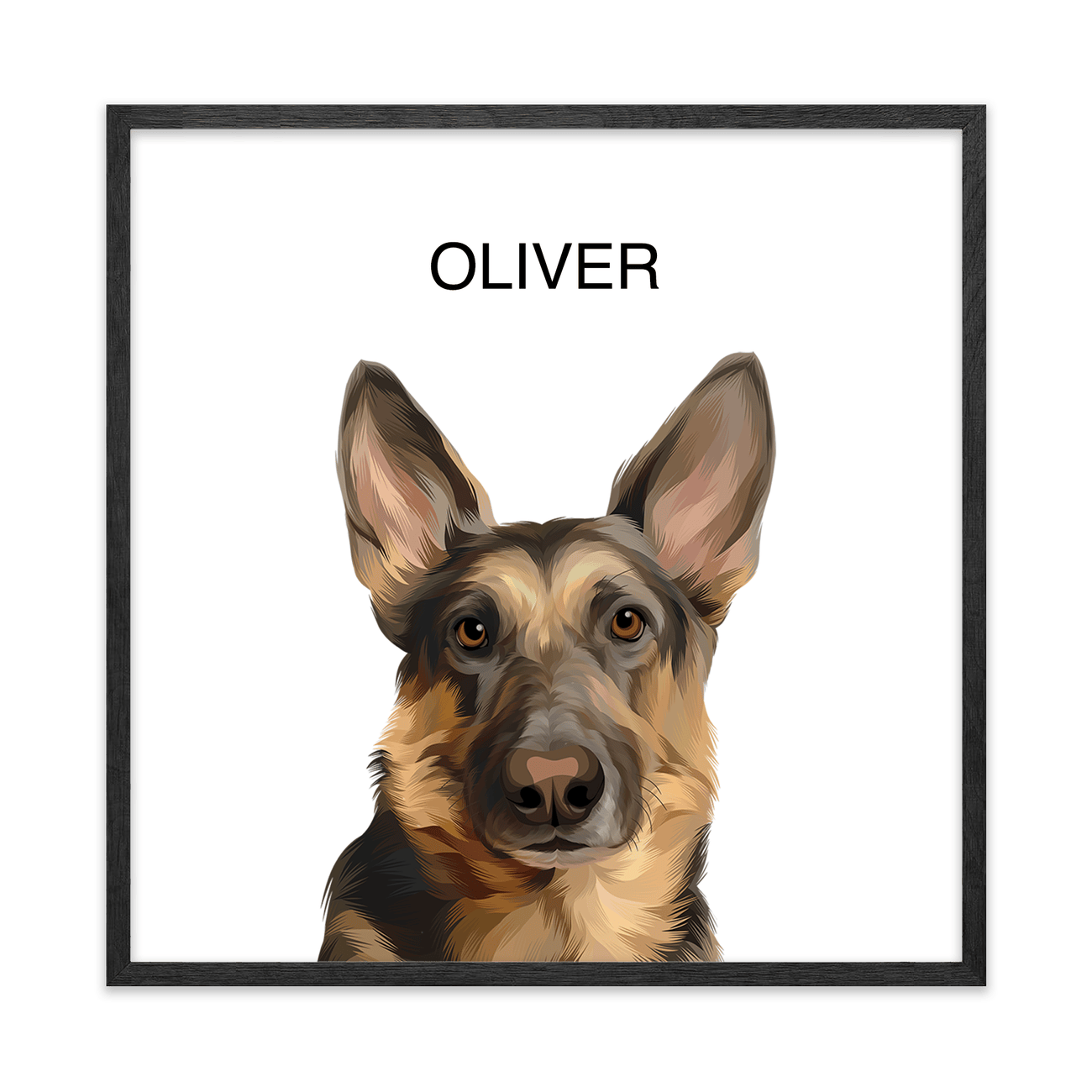 1petportrait-square-theoriginalhandillustrated_Black-Oak-Frame.png