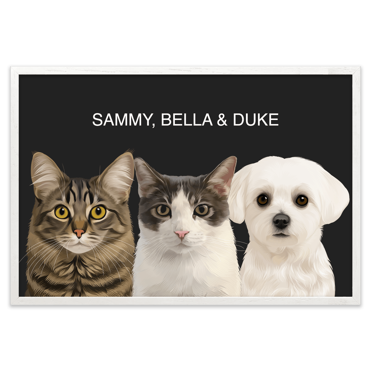 3petportrait-horizontal-allblackhandillustrated_White-Oak-Frame.png