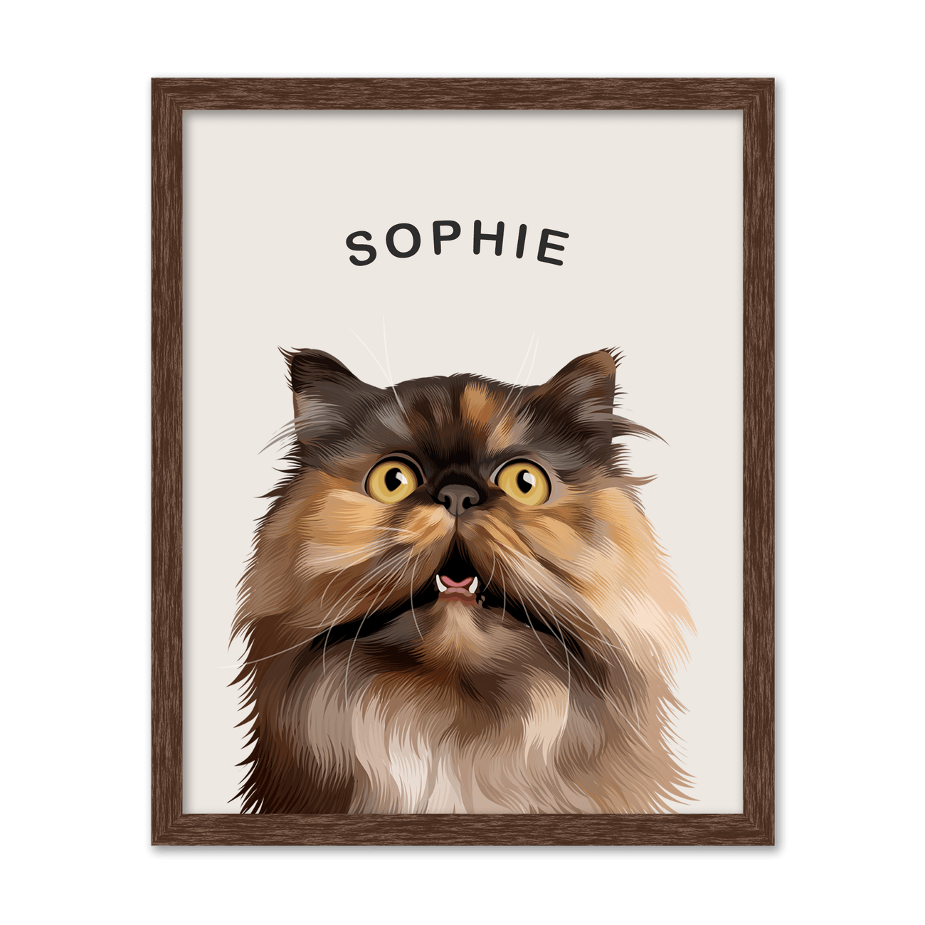 Personalized Modern Minimalist Pet Portrait