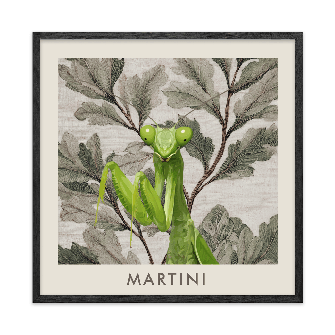 1petportrait-square-vintagebotanicaloakleaves_Black-Oak-Frame.png