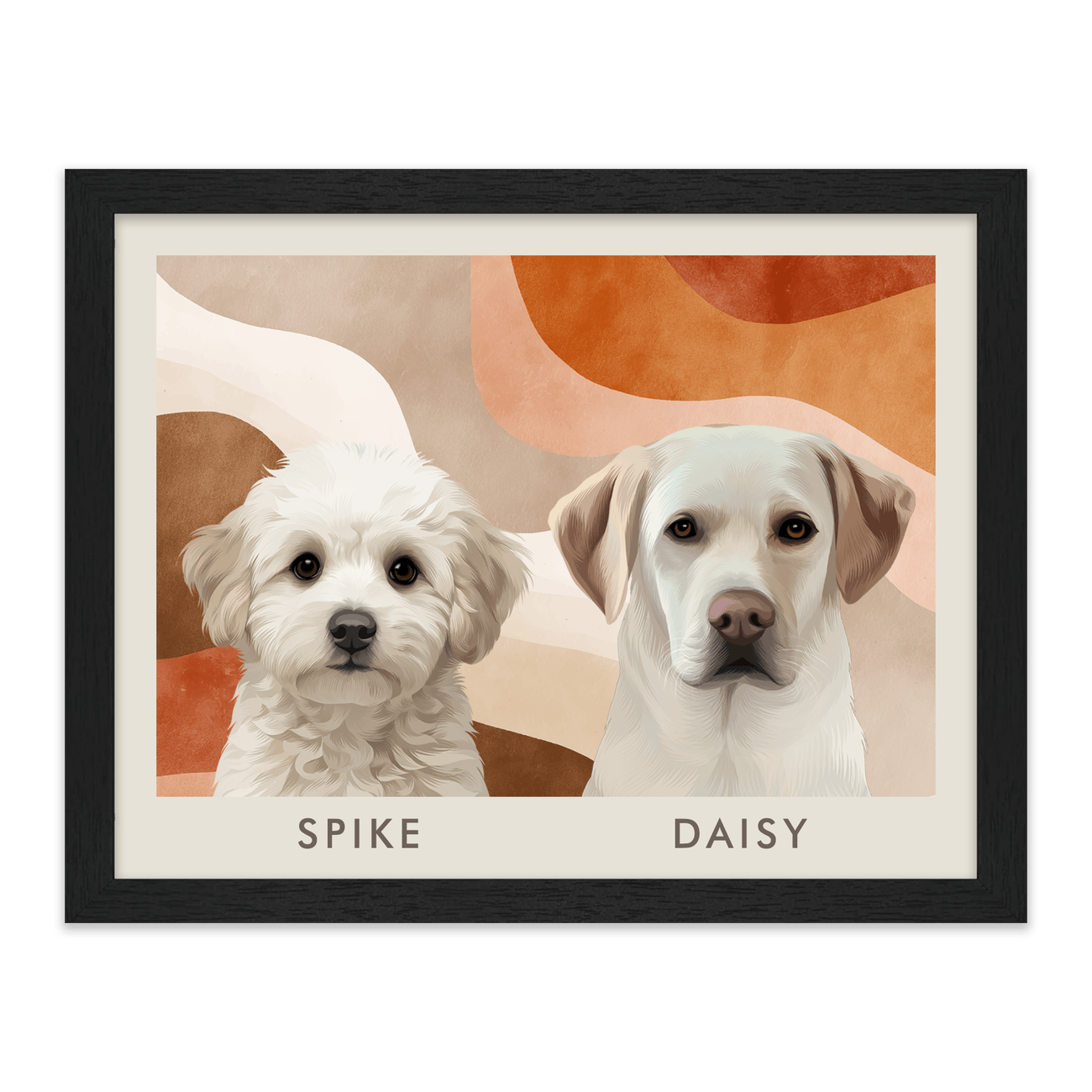 2petportrait-horizontal-midcenturymodernabstract_Standard-Black-Frame.png