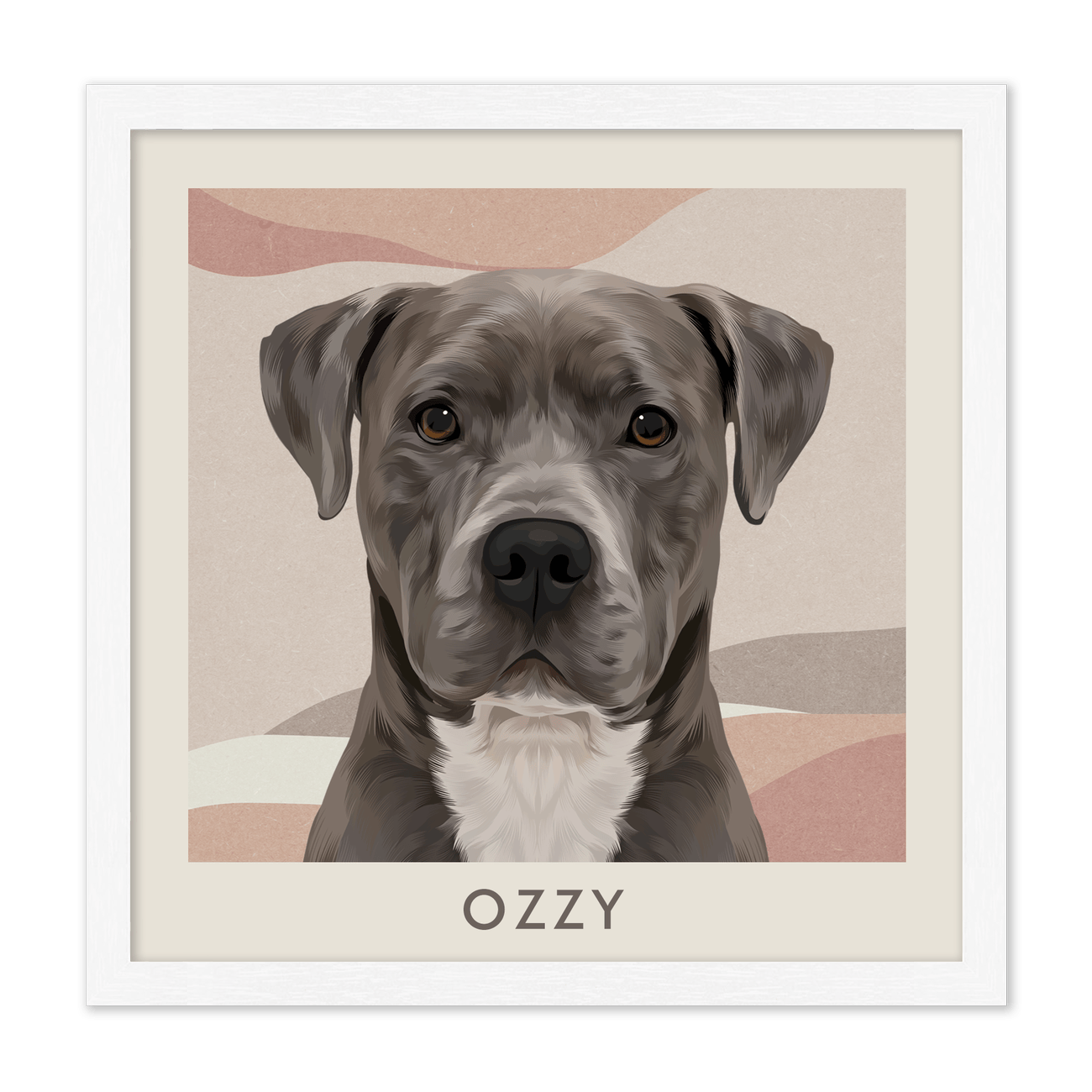 1petportrait-square-abstractbohodeserthorizon_Standard-White-Frame.png