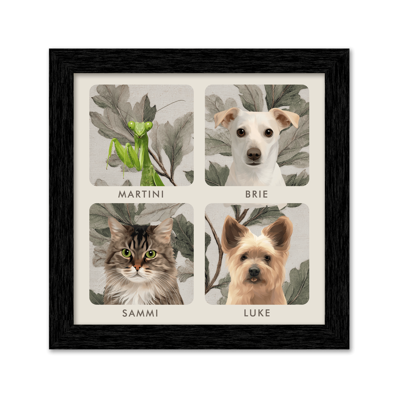 4pet-portrait-square-vintagebotanicaloakleaves-blackframe.png
