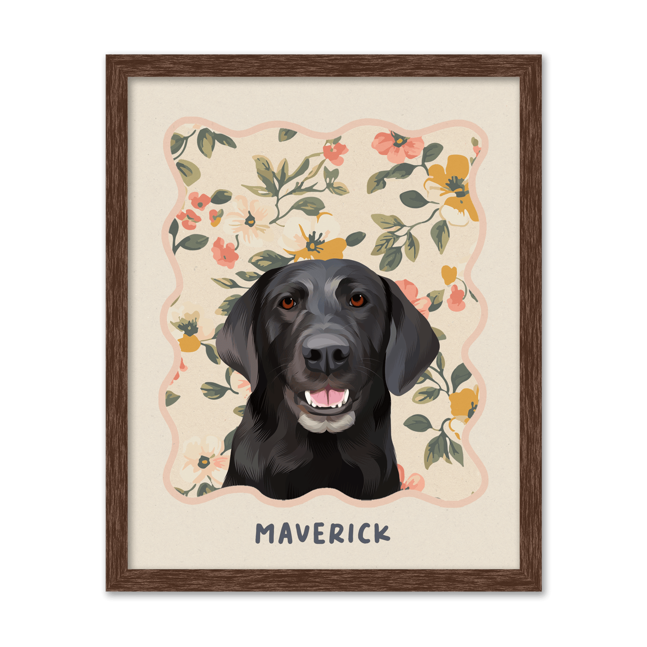 pet-portrait-vertical-floral2-walnutframe.png