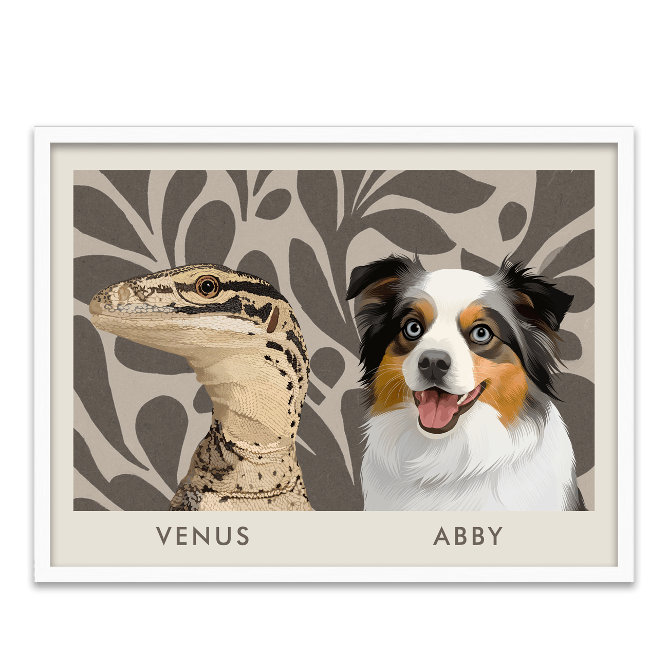 2pet-portrait-horizontal-earthyfloralblockprint-whiteoakframe.png