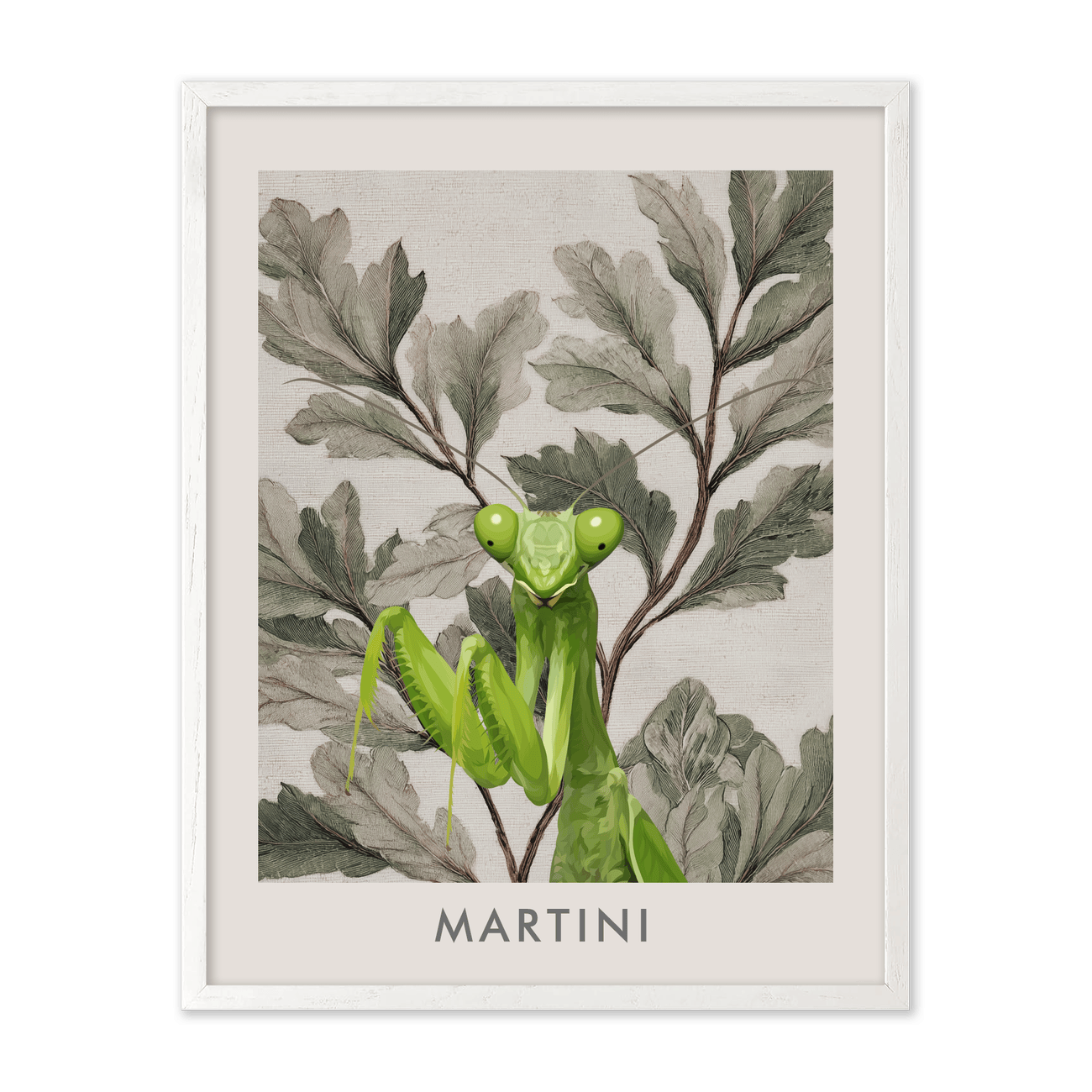 petportrait-vertical-vintagebotanicaloakleaves_White-Oak-Frame.png