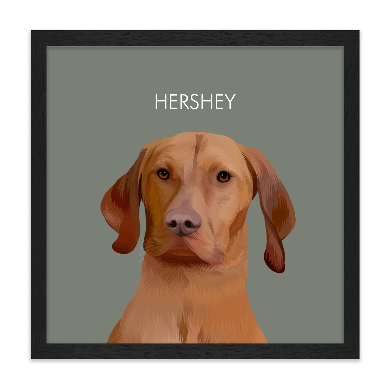 1petportrait-square-green-softneutralcoloredbackground_Standard-Black-Frame.png