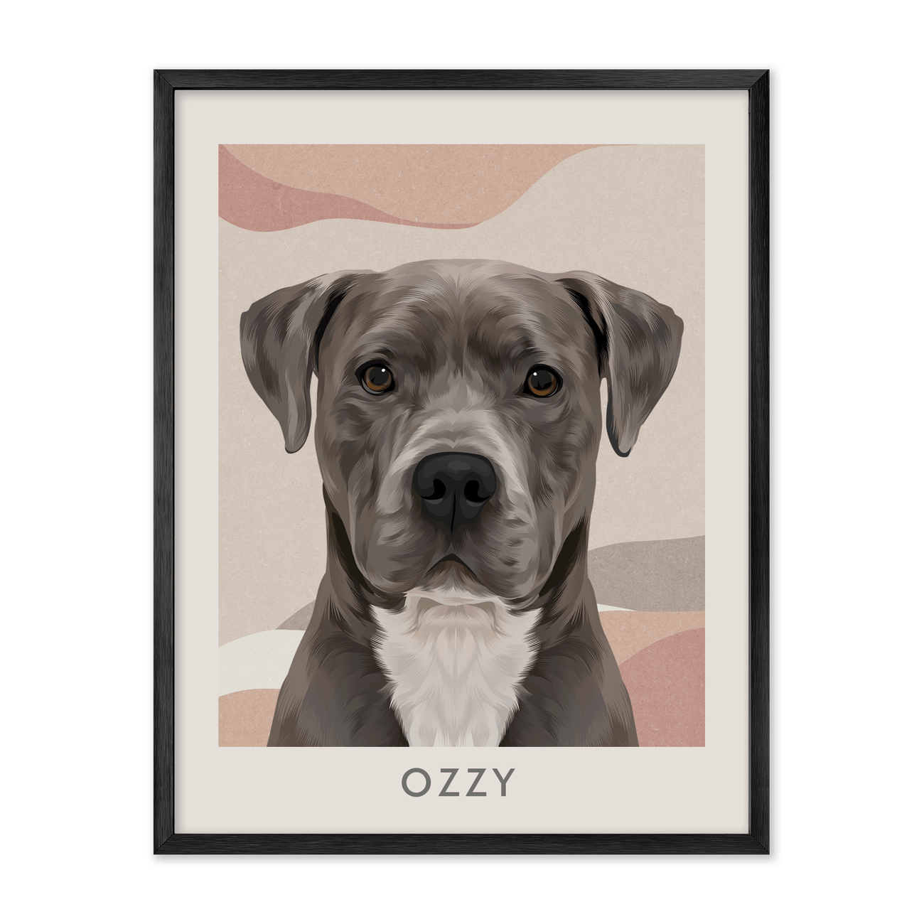 1petportrait-vertical-abstractbohodeserthorizon_Metal-Frame.png
