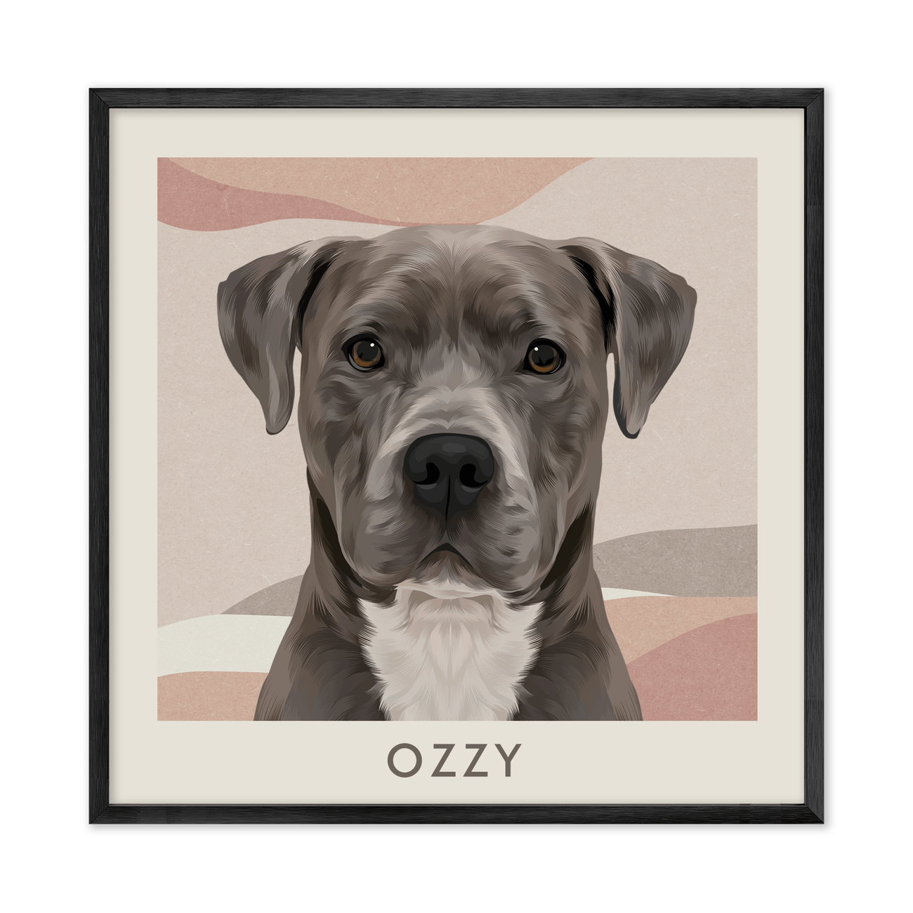 1petportrait-square-abstractbohodeserthorizon_Metal-Frame.png