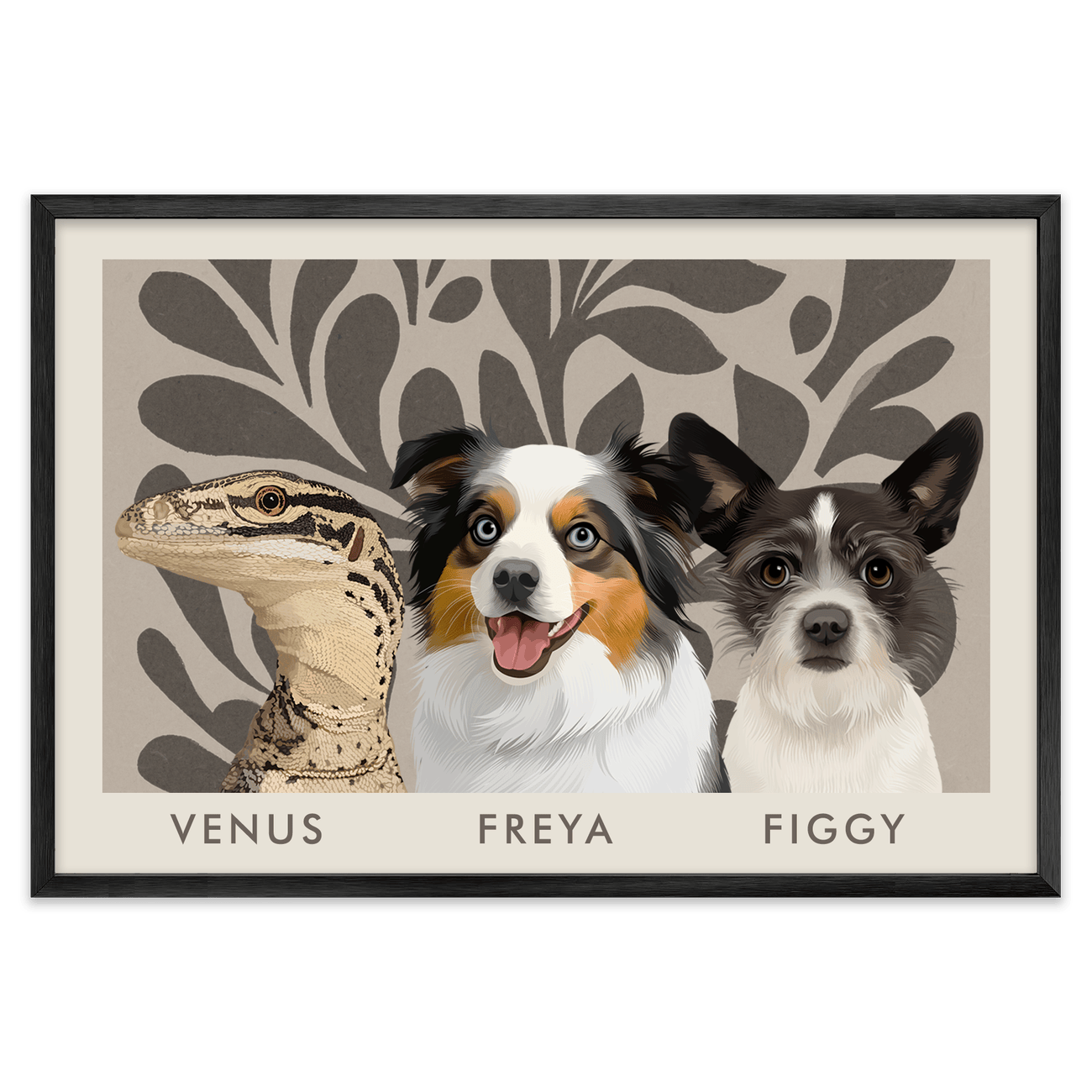 3petportrait-horizontal-earthyfloralblockprint_Metal-Frame.png