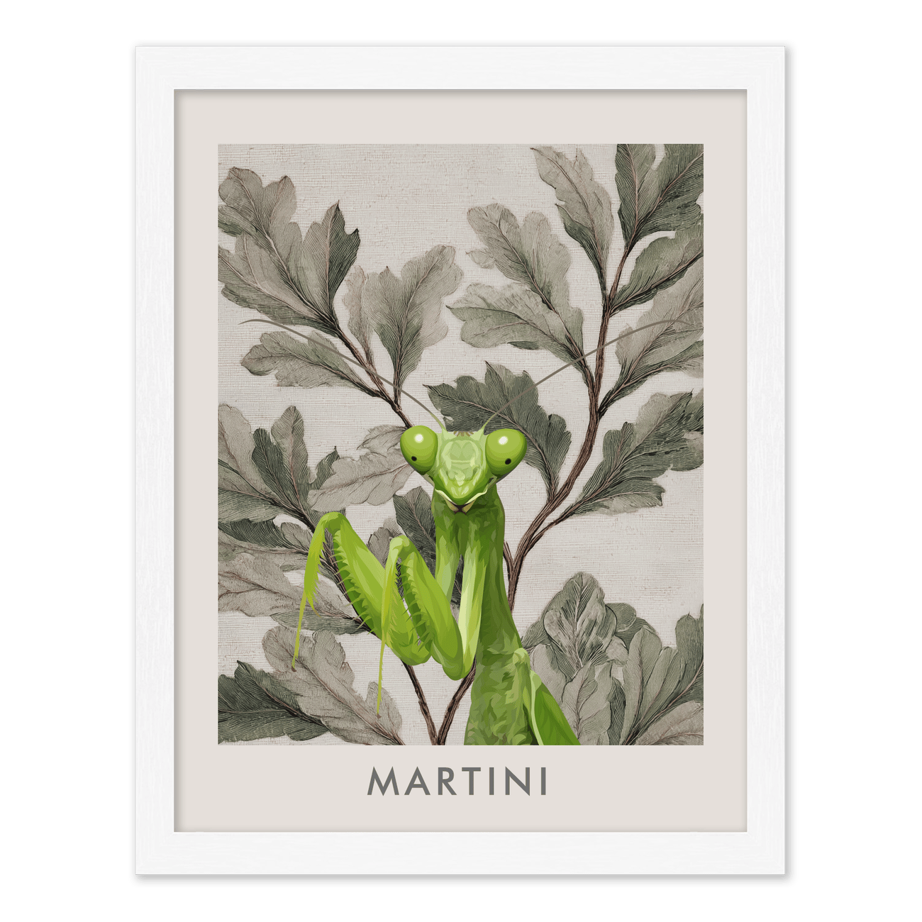 petportrait-vertical-vintagebotanicaloakleaves_Standard-White-Frame.png