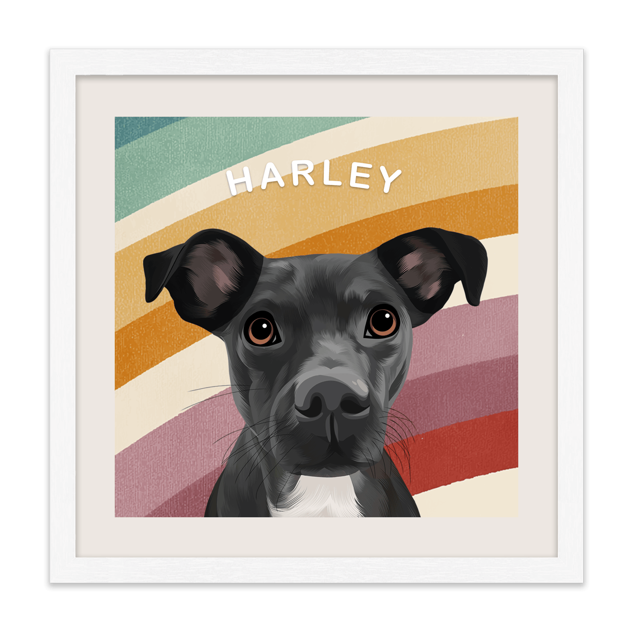 1petportrait-square-overtherainbowcustom_Standard-White-Frame.png