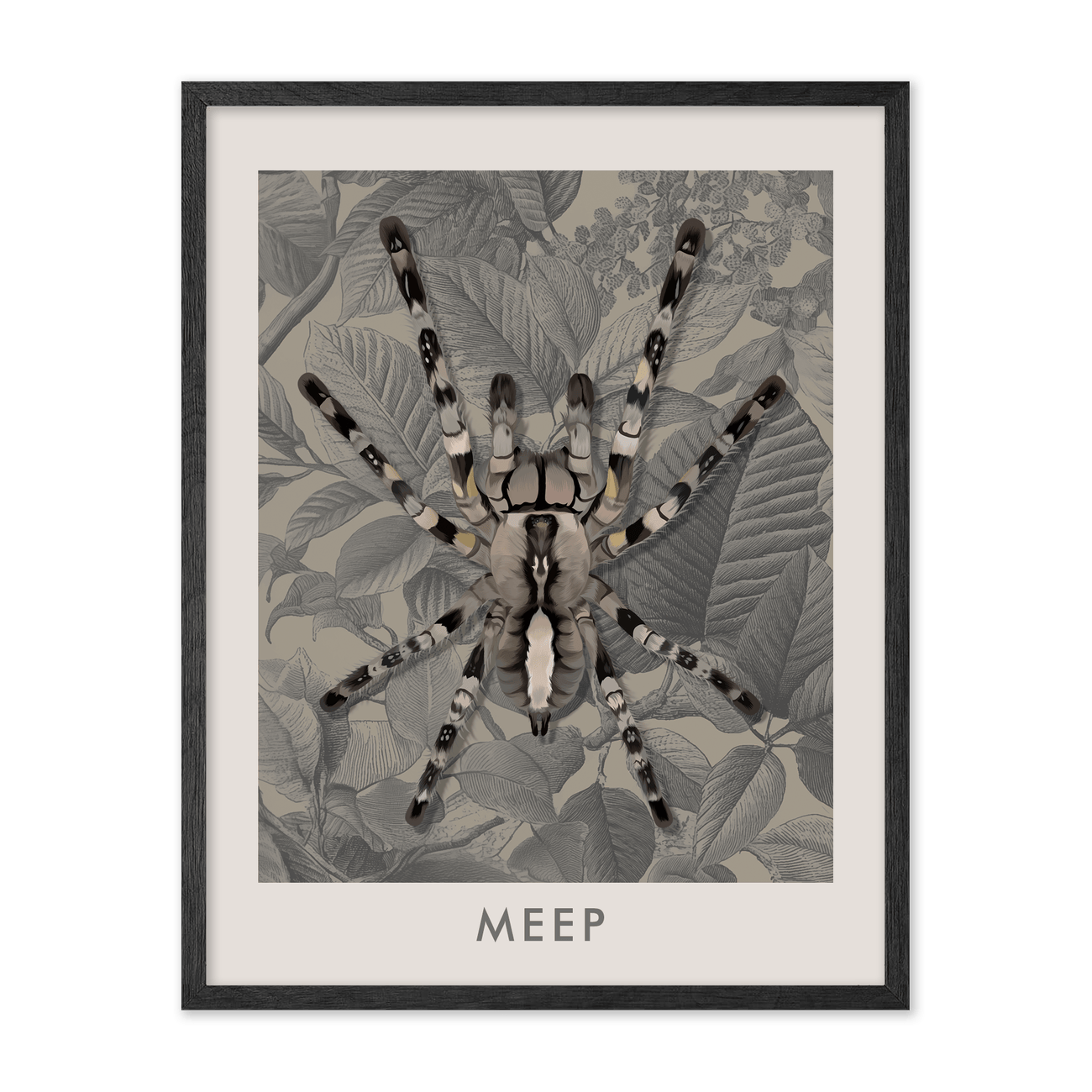 1petportrait-vertical-vintagebotanicalengravedleaves_Black-Oak-Frame.png