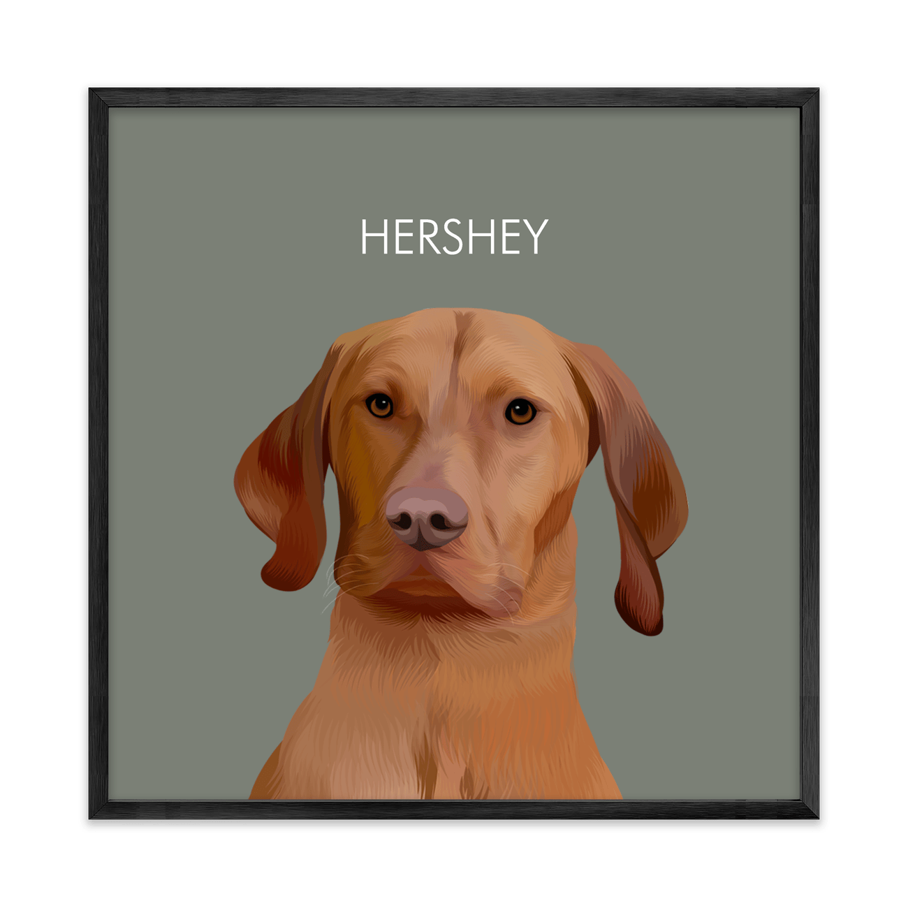 1petportrait-square-green-softneutralcoloredbackground_Metal-Frame.png