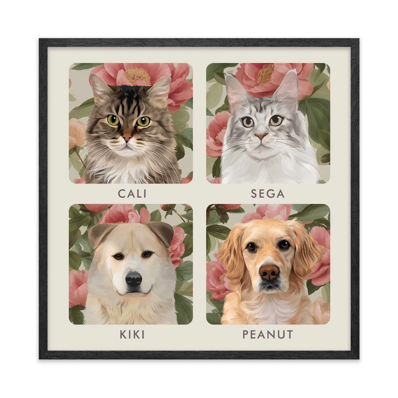 4petportrait-square-vintageblushpinkpeonies_Black-Oak-Frame.png