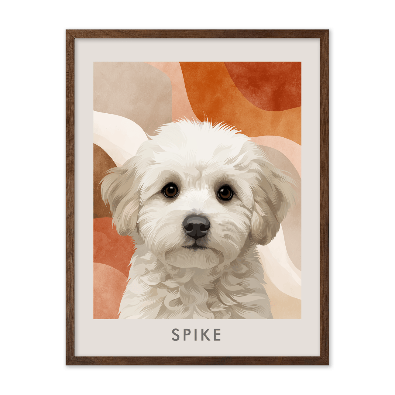 1petportrait-vertical-midcenturymodernabstract_Walnut-Frame.png