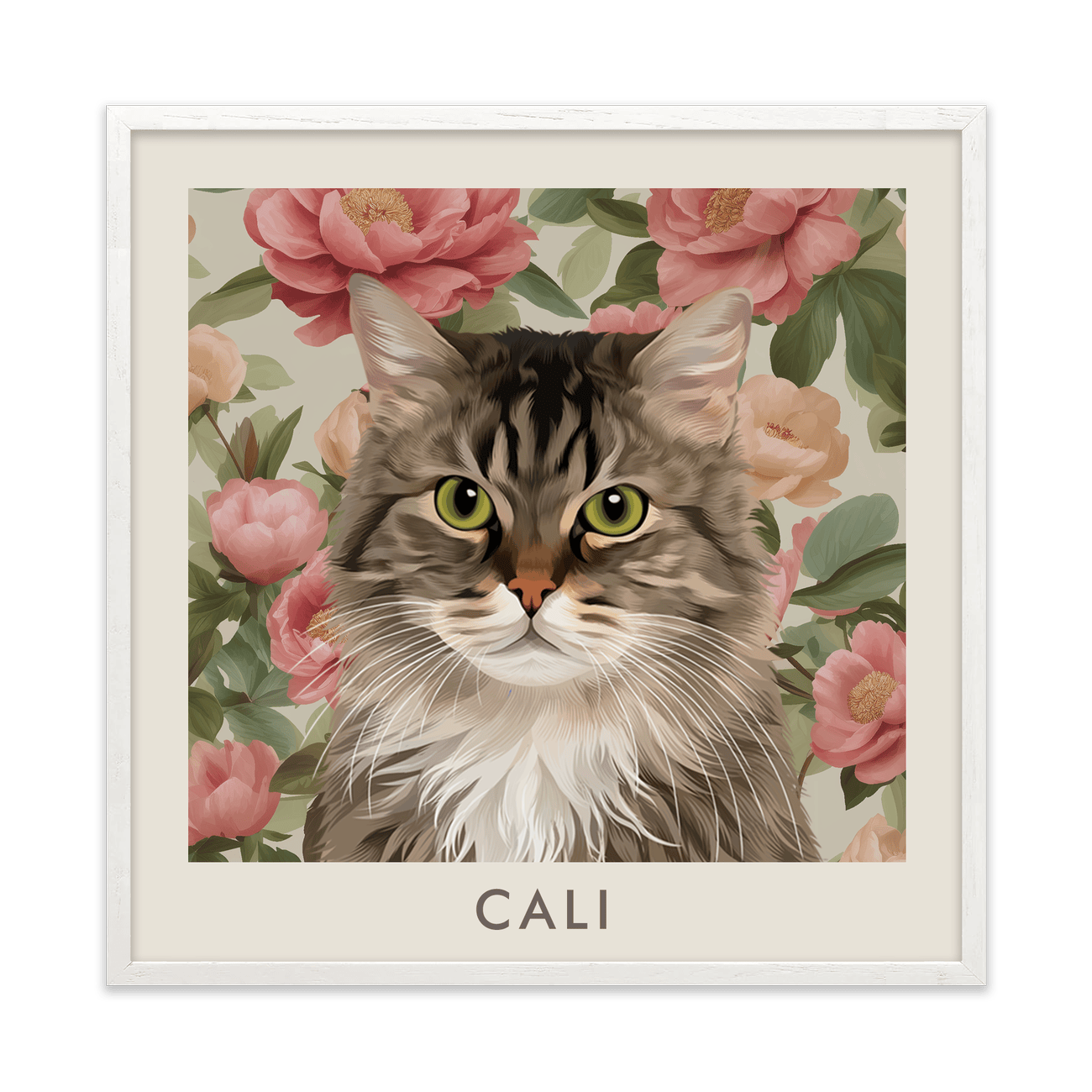 1petportrait-square-vintageblushpinkpeonies_White-Oak-Frame.png