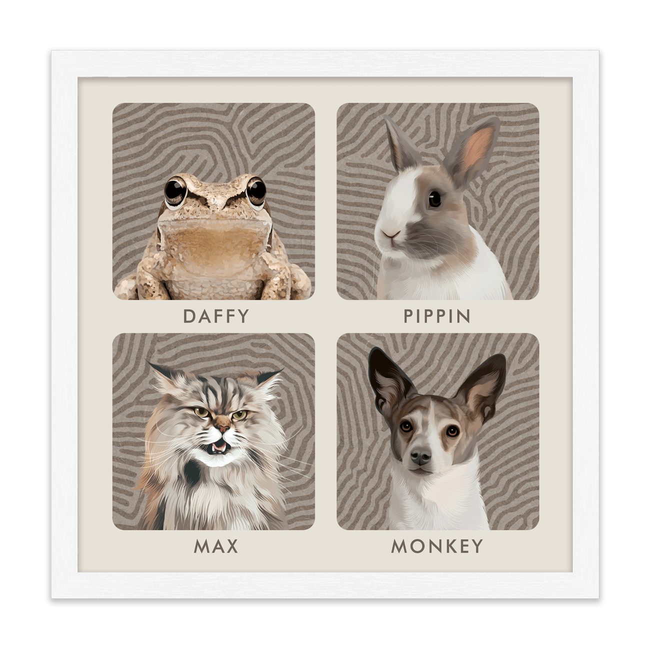 4petportrait-square-organicterrainlinesminimalist_Standard-White-Frame.png