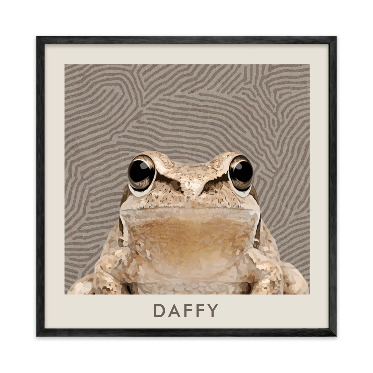 1petportrait-square-organicterrainlinesminimalist_Metal-Frame.png
