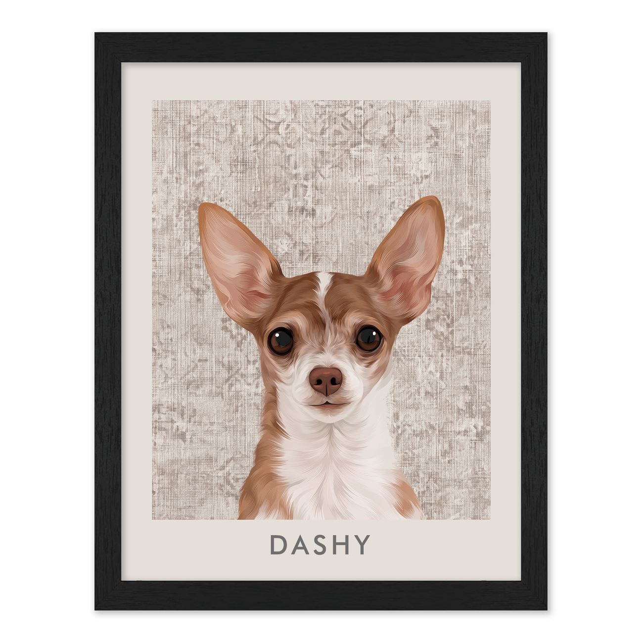 petportrait-vertical-vintagedistressedtextilepattern_Standard-Black-Frame.png