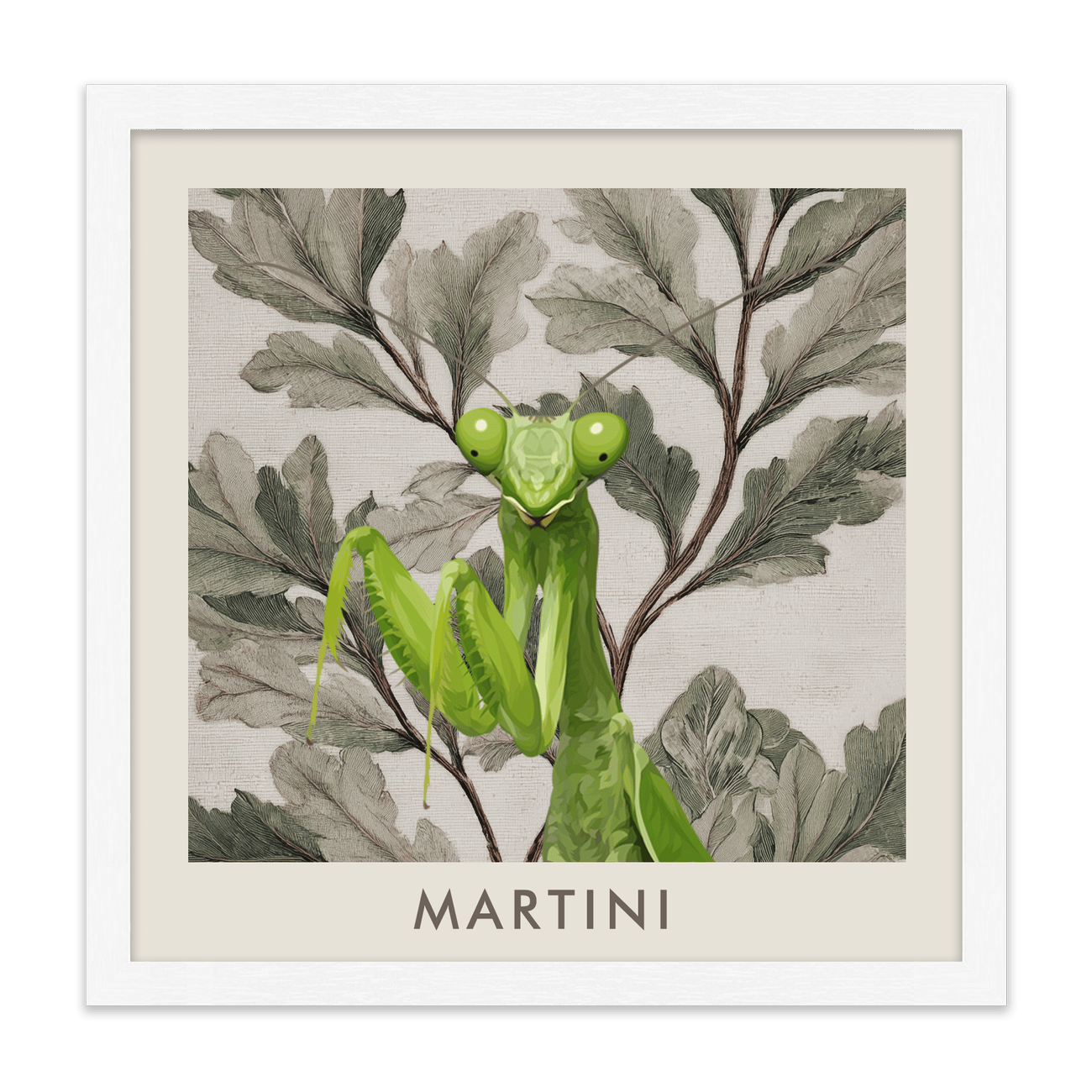 1petportrait-square-vintagebotanicaloakleaves_Standard-White-Frame.png