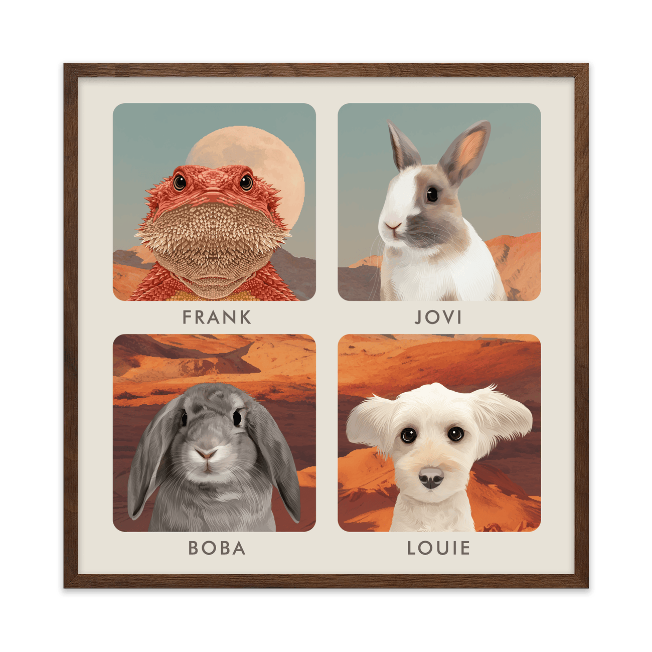 4petportrait-square-desertmoonriselandscape_Walnut-Frame.png